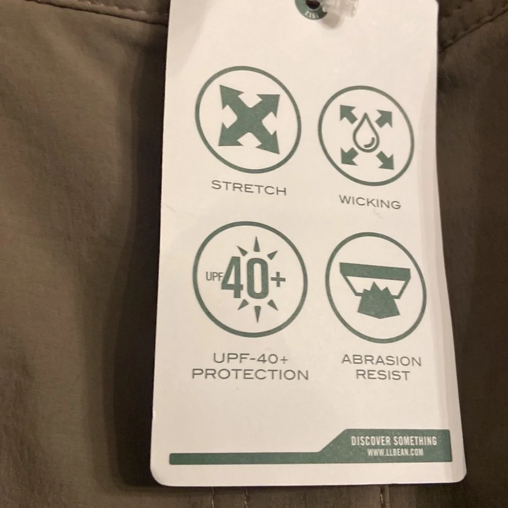 NWT Womens water repellent LL Bean pants . Size 12 Regular - Picture 10 of 10